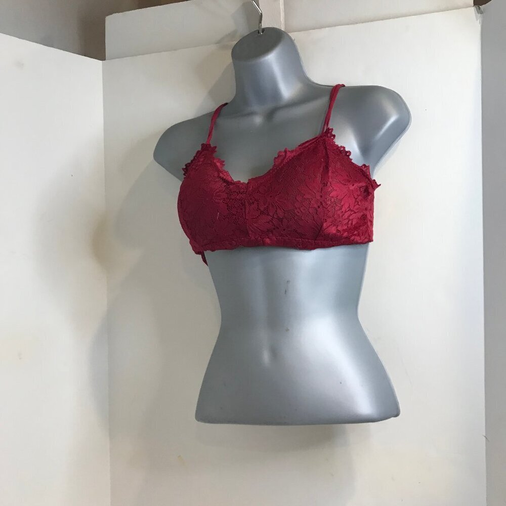 4pcs SOLID FLORAL LACE WIRELESS BRALETTE LINGERIE SIZE M - Picture 4 of 6
